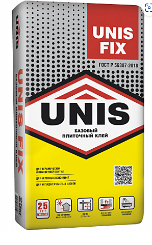 Клей для плитки UNIS FIX 5кг фасовка