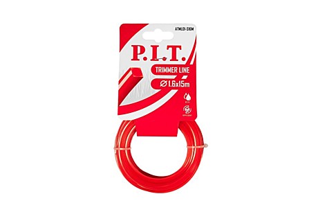 Леска для триммера P.I.T. 1,6мм х 15м квадрат ATML01-S16M