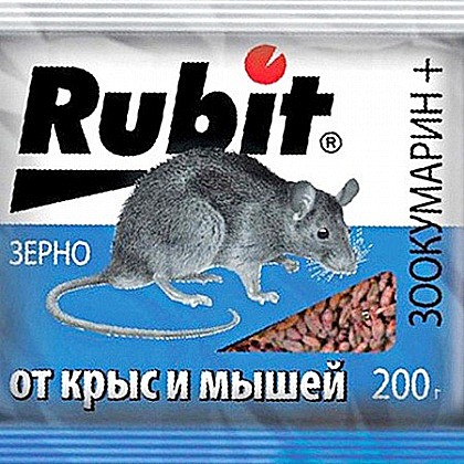 Приманка от грызунов Зоокумарин 200гр зерно Rub 1008764