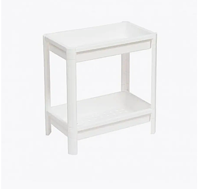 Этажерка Violet Vikea 2 полки 390x234x407мм пластик, белая