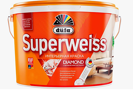 Краска для стен и потолков RD4 2,5л Superweiss ДЮФА глубокоматовая белая