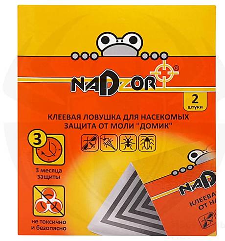 Ловушка клеевая от пищевой моли НБ 2шт Надзор MOL008
