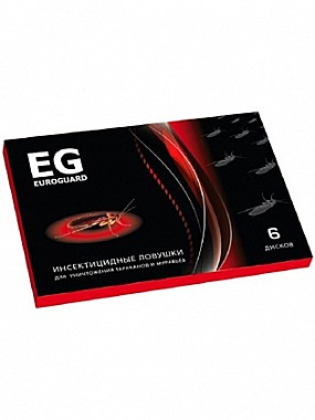 Ловушка от тараканов НБ 6шт EUROGUARD Premium