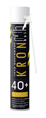 Пена монтажная KRONBUILD бытовая 40+ 1000мл/600гр