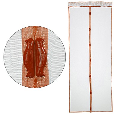 Сетка антимоскитная на магнитах 220см х 0,9м с утяжелителями Птички, коричневый Рыжий кот 311268