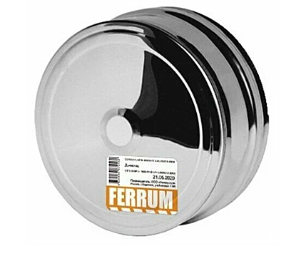 Заглушка д/ревизии внешняя ф135 нерж 0,5мм нижняя Феррум f1207