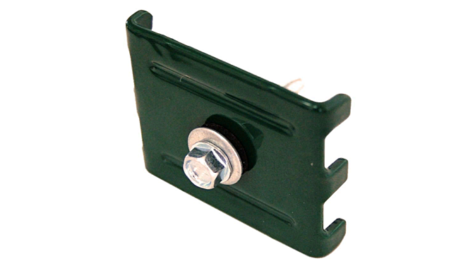 Крепление скоба саморез 5,5х32 RAL 6005