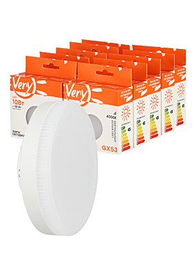 Лампа светодиодная VERY GX53 10Вт 4000К GX53 89-4-53-104