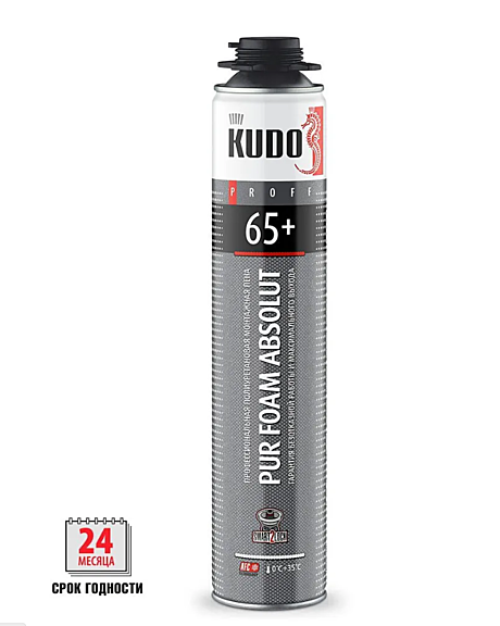 Пена монтажная PROFF 65+ ПРОФИ 1000мл/930г KUDO 1304080