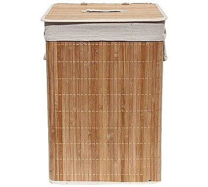 Корзина для белья BLB-08-S 35х35х50см бамбук лен 