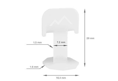 Система выравнивания плитки СВП TLS-Profi SMART ЗАЖИМ 1,5мм 100шт TLS022023
