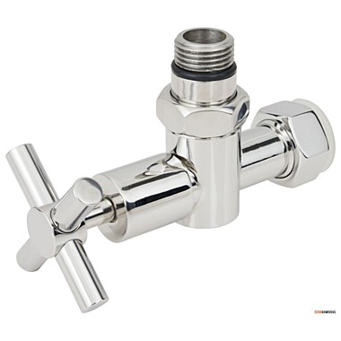 Кран для п/с нар.-вн. угловой крест 1/2