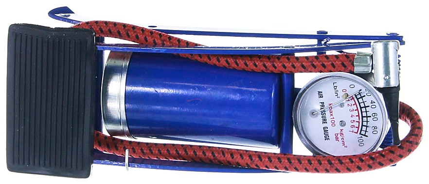 Насос ножной с манометром SILAPRO металл 23х7см 108-006