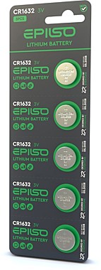 Батарейка EPILSO CR1632 3V EPB-CR1632-5BC