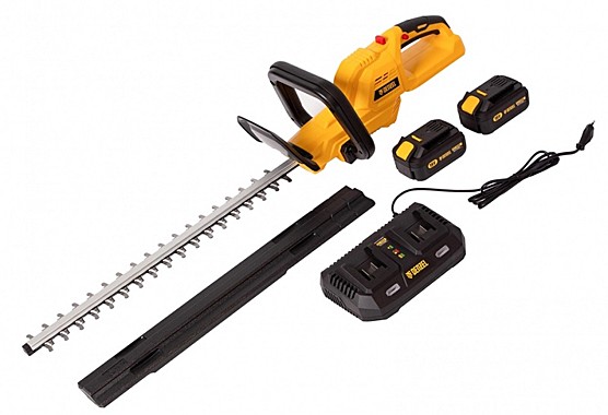 Кусторез аккумуляторный RBC510-36, Li-ion, 36 В, 4 Ач,нож 510 мм, поворот. ручка Denzel 59410