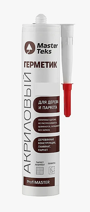 Герметик акриловый MasterTeks Profimaster для дерева и паркета 290мл МАХАГОН