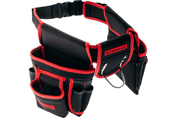 Сумка-пояс двойная 20 карманов держатель для молотка // MATRIX 90240