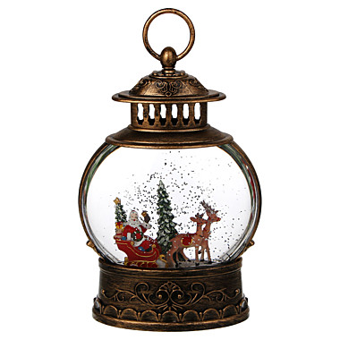 СНОУ БУМ Светильник декоративный LED в виде фонаря со снегом, 17x8х25см, PC, ABS,вода,3хAA/USB,2реж.