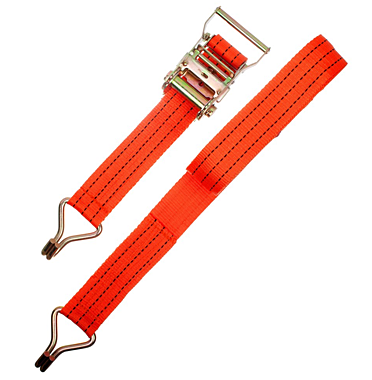 Ремень крепления груза с крюками, храповый механизм 195мм 0,05х10м 62-5-125