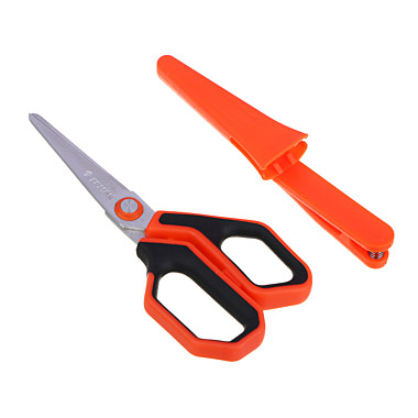 ЕРМАК Ножницы универсальные 12,5см, лезвия 3CR13, рукоятка ABS+TPR, защитный футляр, блистер 624-104