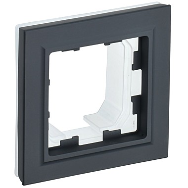 Рамка 1-м BRITE РУ-1-БрГ ГРАФИТ IEK BR-M12-K53