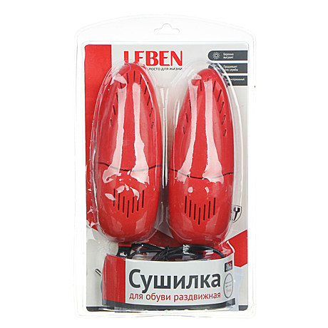 Сушилка для обуви LEBEN раздвижная,18x6x4,5см, пластик, 220В, 20Вт 248-005
