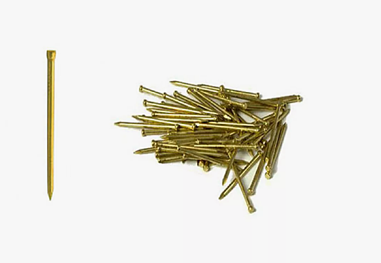 Гвозди финишные 1.2х35мм латунированные (желтые) 100гр