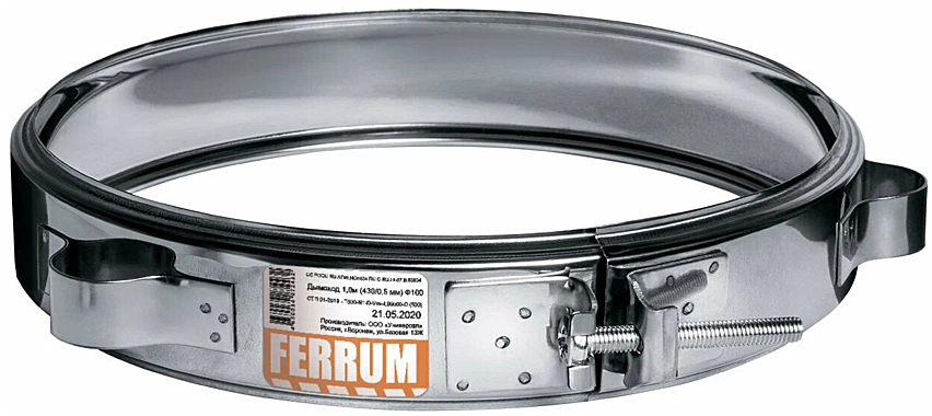 Хомут обжимной ф160 ФЕРРУМ под растяжку f5010