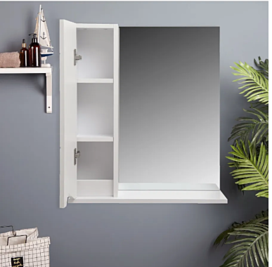 Зеркало-шкаф Джой-60 Бетон св.левый 620х700х175 344635