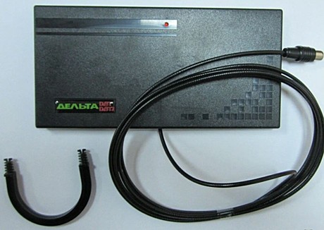 Антенна телевиз.комнатная ДЕЛЬТА цифра 5V-USB активная DVB-T2 без б/п 20-22дБи