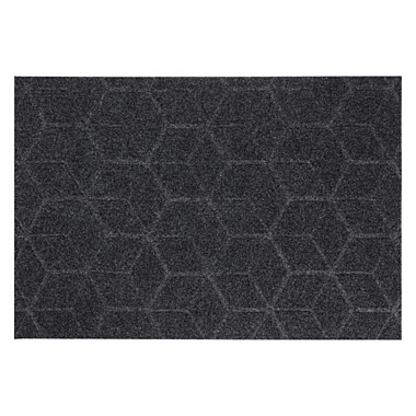 Коврик придверный 40х60см влаговпитывающий антискользящий SHAHINTEX ПРАКТИК Соты серый 466-393