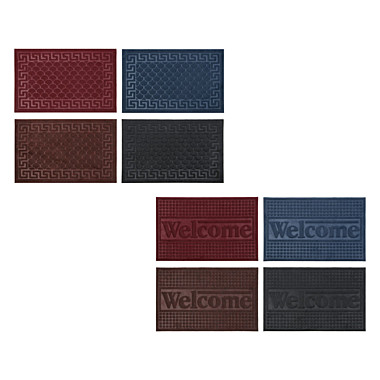 Коврик придверный VETTA 45х75см резиновый с ворсом, полиэстер 466-026