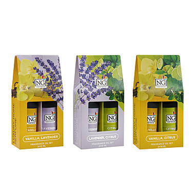 NEW GALAXY Набор ароматических масел 2шт (ваниль, лаванда) (ваниль, цитрус) (лаванда, цитрус)