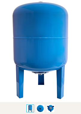 Бак расширительный (гидроаккумулятор) 80л для водоснабжения (присоединение 1