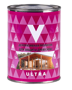 Пропитка декоративная ULTRA Махагон 1л V 255426