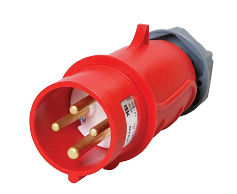 Вилка электрическая кабельная IEK 32А 3Р+PЕ 380В IP44 ССИ-024 IEK PSR02-032-4