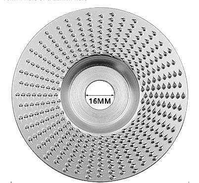 Круг для болгарки по дереву металлическая шарошка 100х16