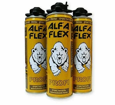 Очиститель монтажной пены ALFA Flex Profi 650мл 528-981