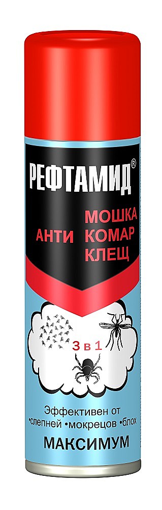 Средство-репелент РЕФТАМИД Максимум (Антимашка-комар-клещ) 147мл 03.09.122.01 69-8-031