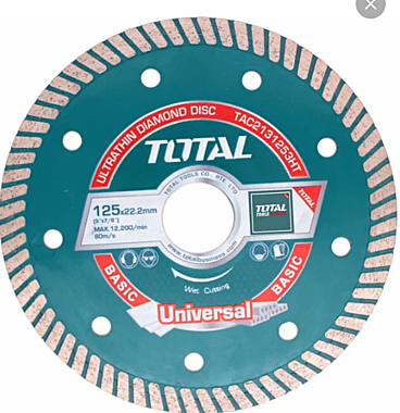 Круг алмазный 125х22,2мм сегментный TOTAL ТУРБО TAC2131253