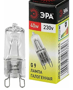 Лампа галоген. ЭРА G9-JCD-40-230V-40Вт капсула 416090