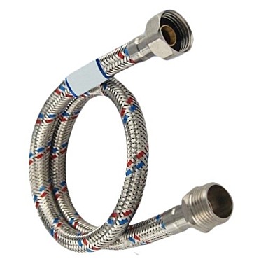 Шланг водопроводный ELKA 30см г/ш в силиконовой обмотке 98351