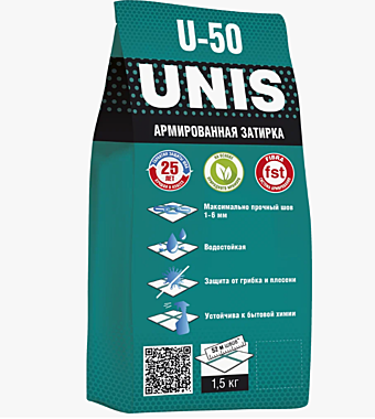 Затирка UNIS U-50 армированная 1,5кг багама
