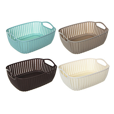 Корзинка VETTA вязаная, пластик, 29х21х10,5см