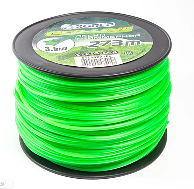 Леска для триммера ХОПЕР ECO-LINE звезда 3,5мм*5LB 373м зеленая
