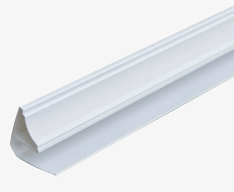 Плинтус ПВХ 3000мм белый молдинг 10мм Fine Line