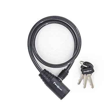 Замок велосипедный тросовый 3 ключа 8х650мм 70-0-941