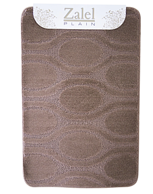 Набор ковриков 2пр в ванную комнату ZALEL 55х90мм коричневый