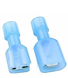 Клемма для кабеля ножевая KIT-W310 Папа+Мама комплект красные и синие изолированные 10 ампер