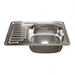 Мойка нержав.врезная 66х42 0,8 универсальная 3 1/2